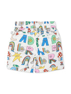 SHORTS BIANCO CON LETTERE ANIMATE STELLA MCCARTNEY - Angel Luxury