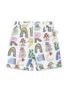 SHORTS BIANCO CON LETTERE ANIMATE STELLA MCCARTNEY - Angel Luxury