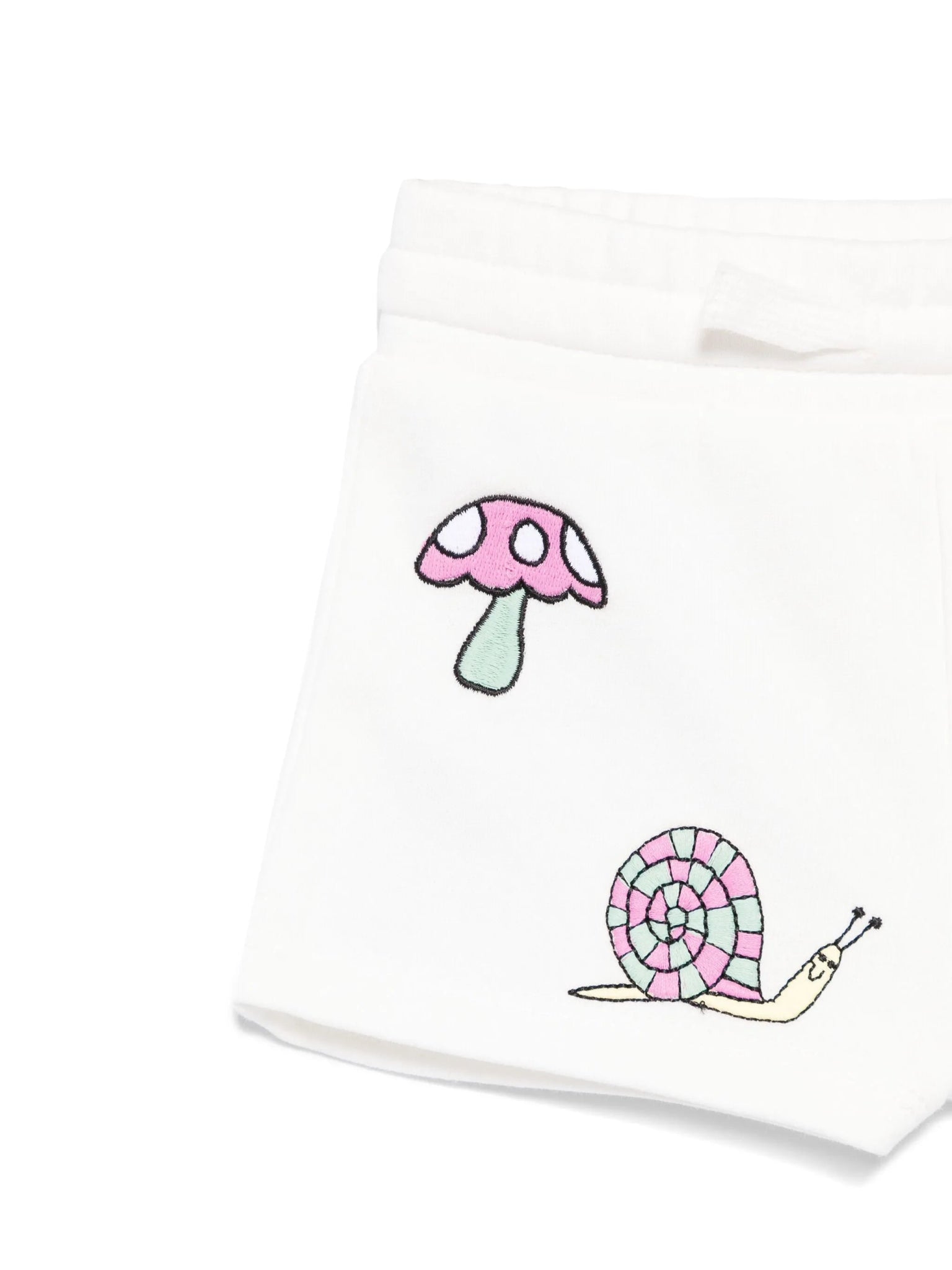 SHORTS BIANCO IN FELPA CON FANTASIA STELLA MCCARTNEY - Angel Luxury