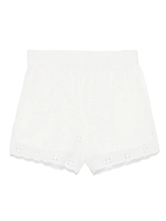 SHORTS BIANCO IN PIZZO SANGALLO MC2 SAINT BARTH - Angel Luxury