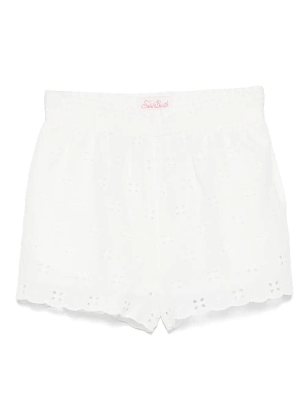 SHORTS BIANCO IN PIZZO SANGALLO MC2 SAINT BARTH - Angel Luxury