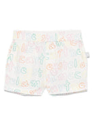 SHORTS BIANCO LOGATO MULTICOLOR STELLA MCCARTNEY - Angel Luxury