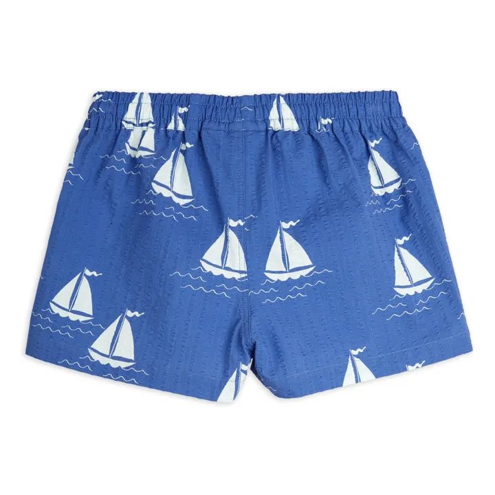 SHORTS BLU CON BARCHE MINI RODINI - Angel Luxury