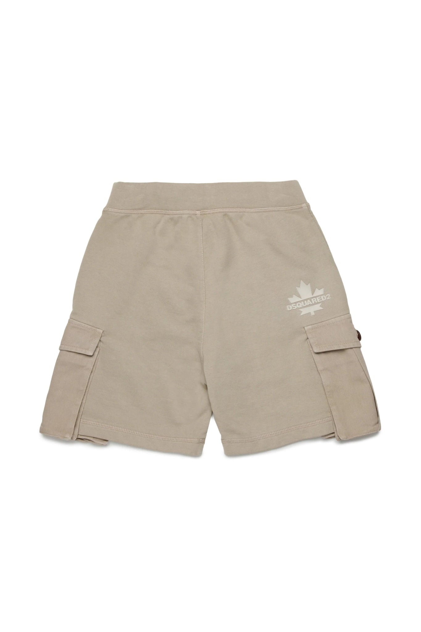 SHORTS CARGO IN FELPA FANGO DSQUARED2 - Angel Luxury