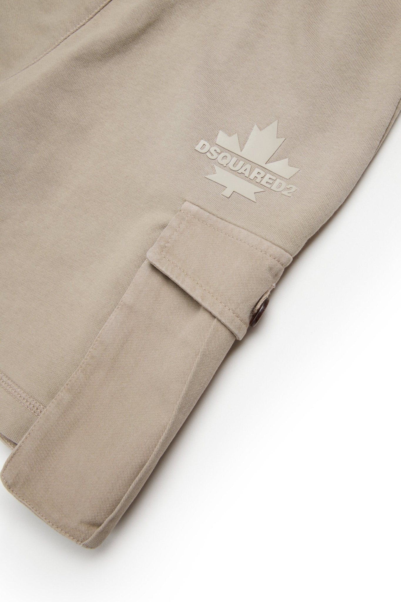 SHORTS CARGO IN FELPA FANGO DSQUARED2 - Angel Luxury