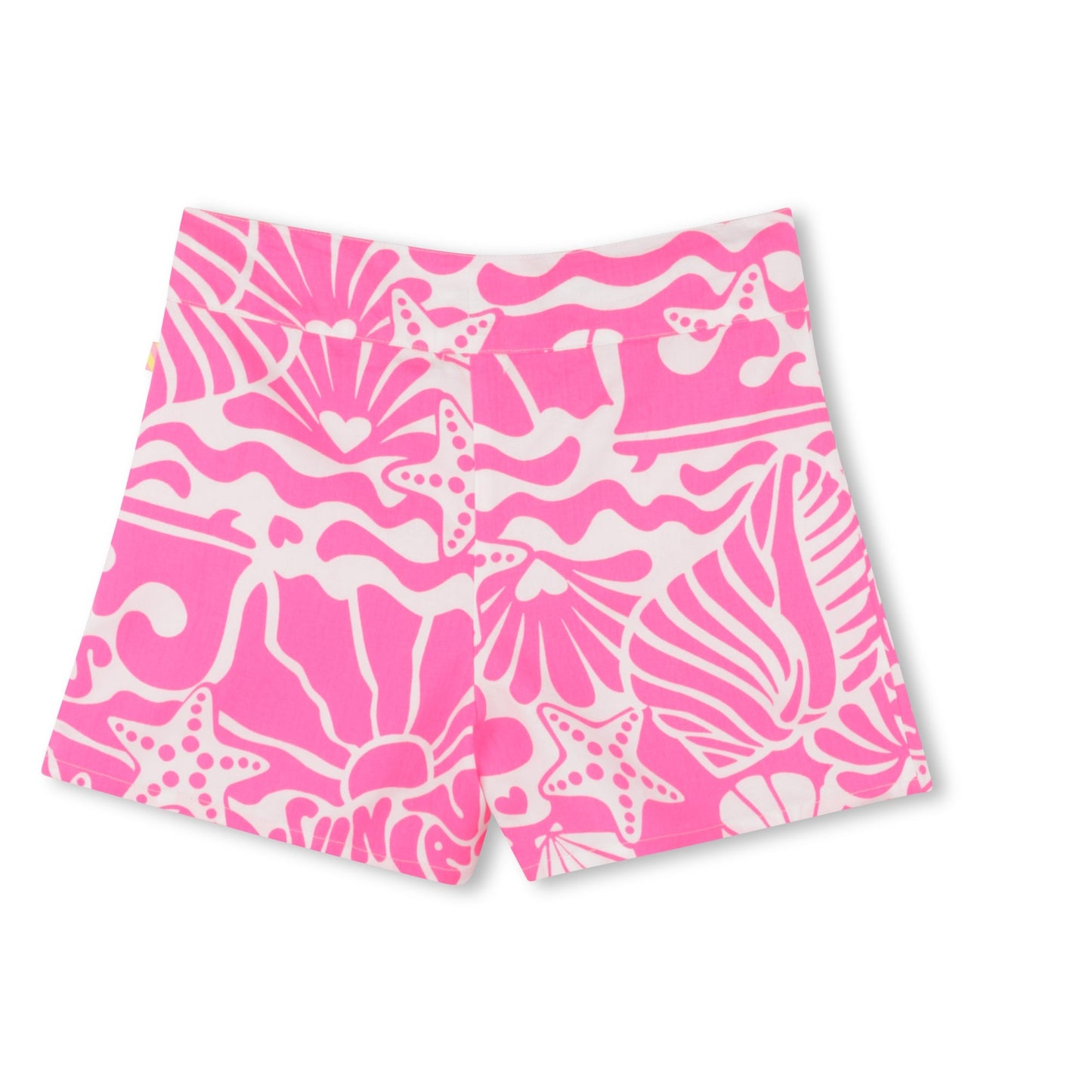 SHORTS CON FANTASIA BIANCO - ROSA FLUO BILLIEBLUSH - Angel Luxury