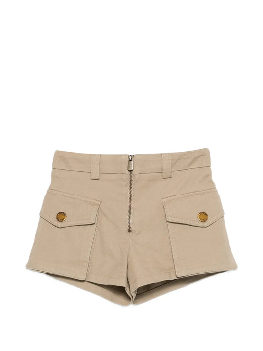 SHORTS CON TASCHE MARRONE PINKO - Angel Luxury
