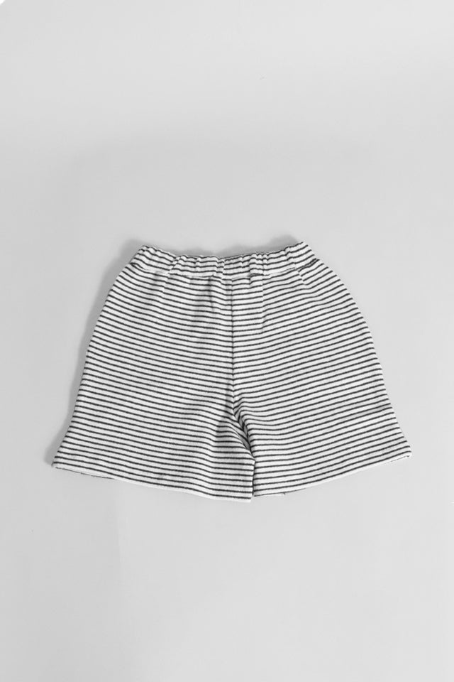 Shorts Douuod a righe avorio e antracite - Angel Luxury