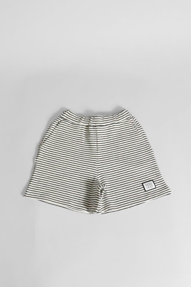 Shorts Douuod a righe avorio e antracite - Angel Luxury