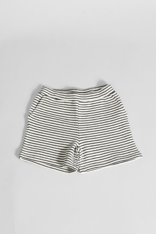Shorts Douuod a righe avorio e antracite - Angel Luxury