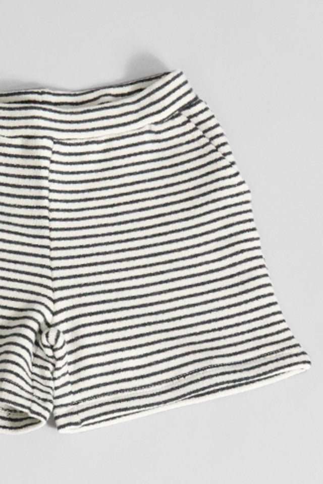 Shorts Douuod a righe avorio e antracite - Angel Luxury