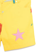 SHORTS GIALLO CON STELLE STELLA MCCARTNEY - Angel Luxury