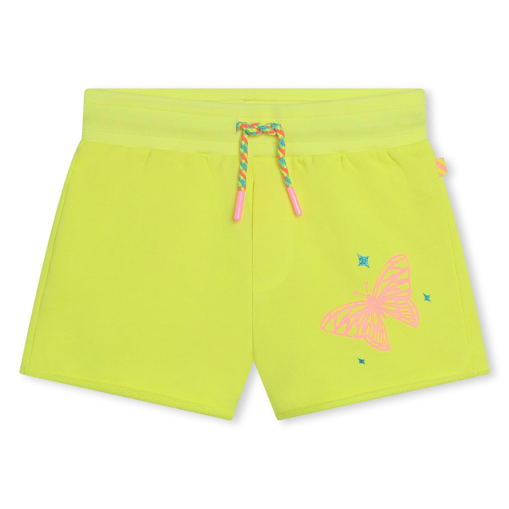 SHORTS GIALLO IN FELPA DI COTONE BILLIEBLUSH - Angel Luxury