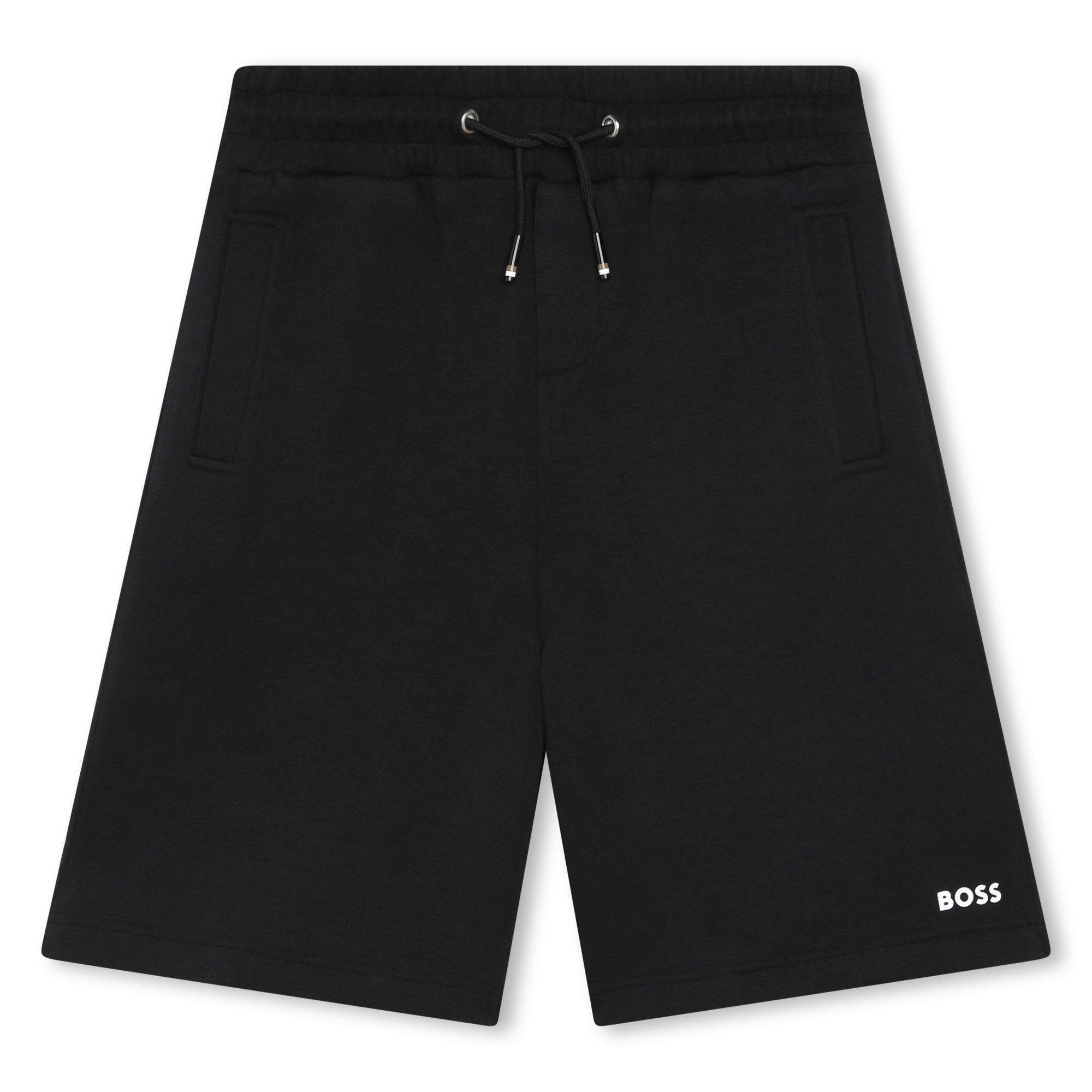 SHORTS IN COTONE NERO HUGO BOSS - Angel Luxury