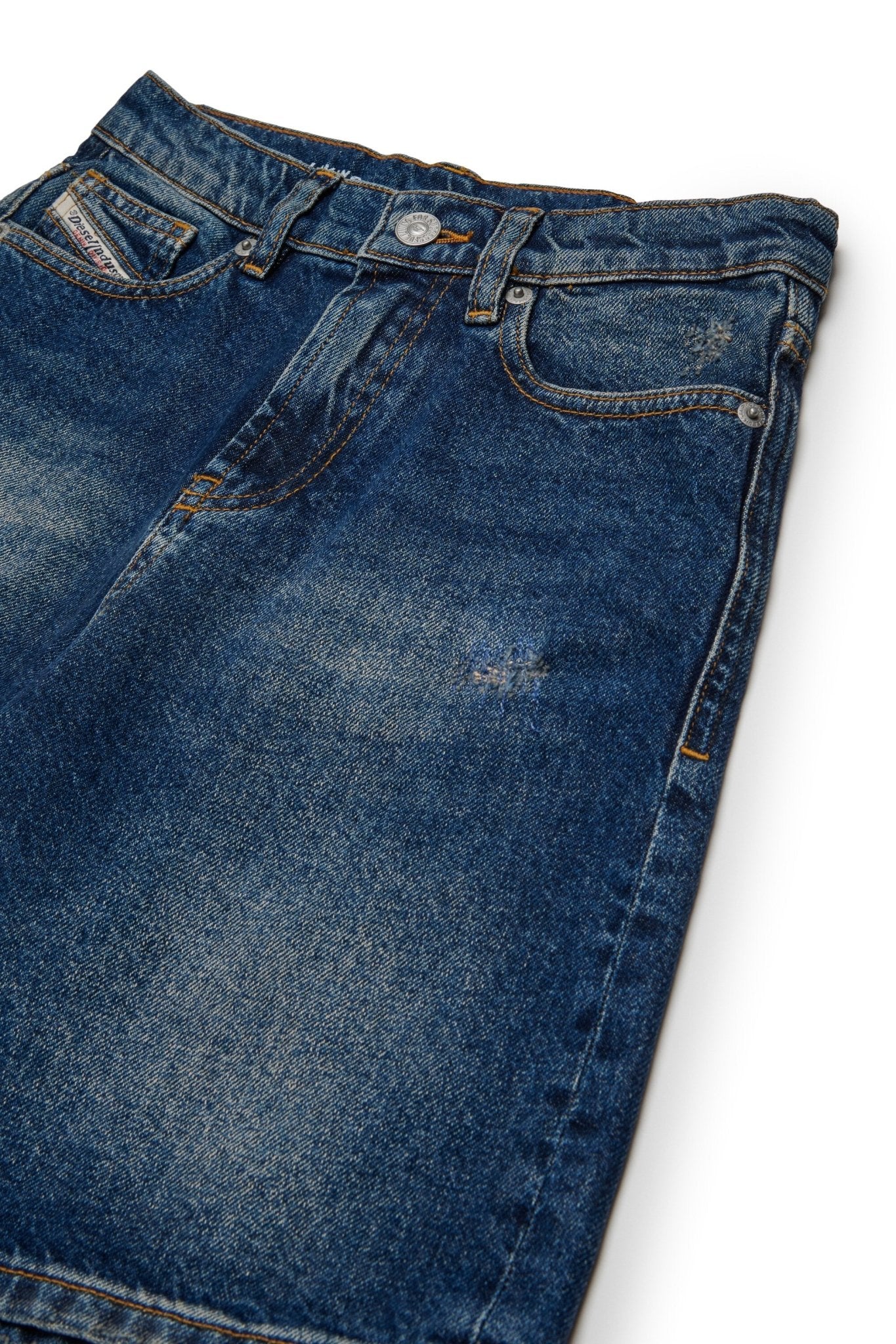 SHORTS IN DENIM BLU SCURO DIESEL - Angel Luxury