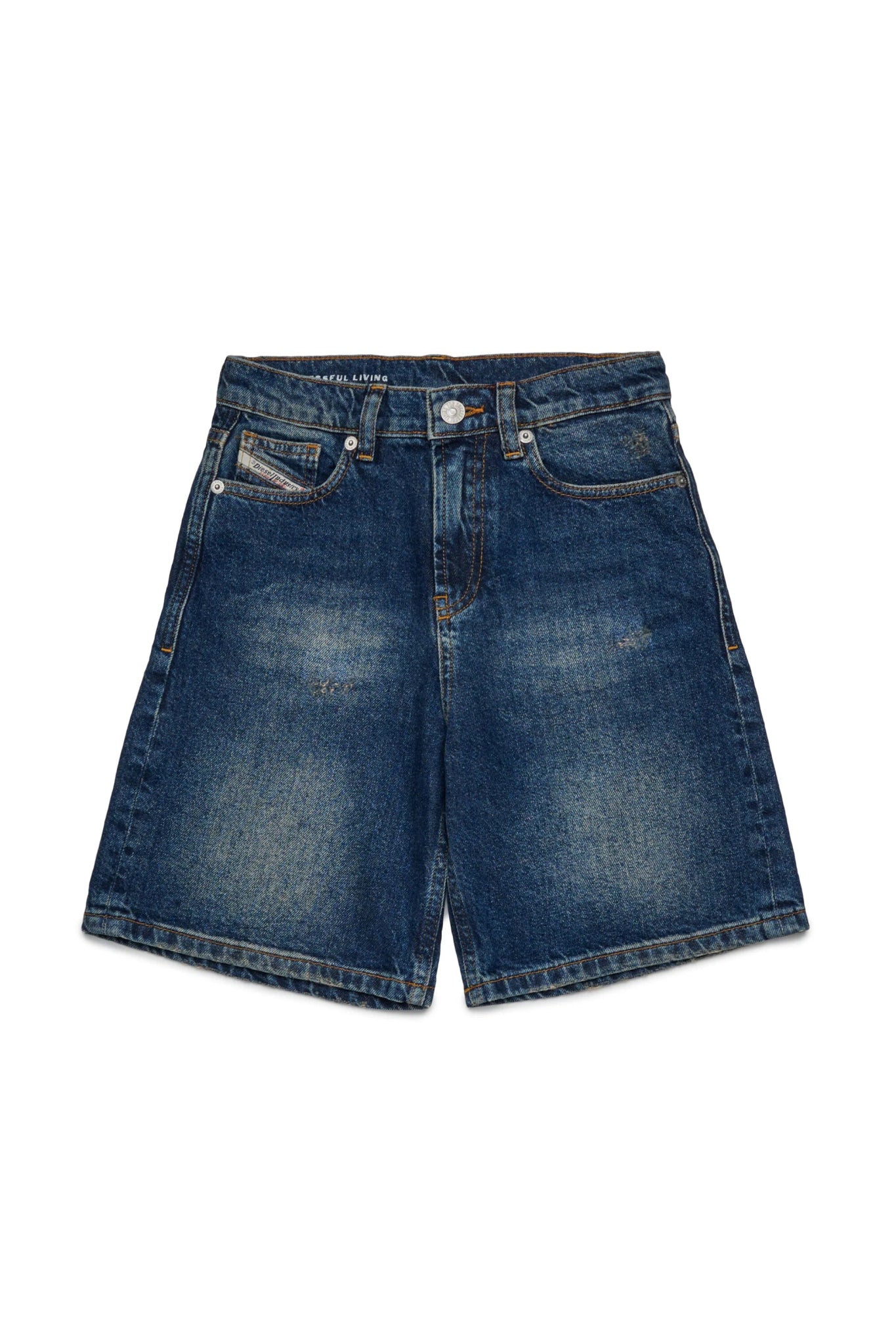 SHORTS IN DENIM BLU SCURO DIESEL - Angel Luxury
