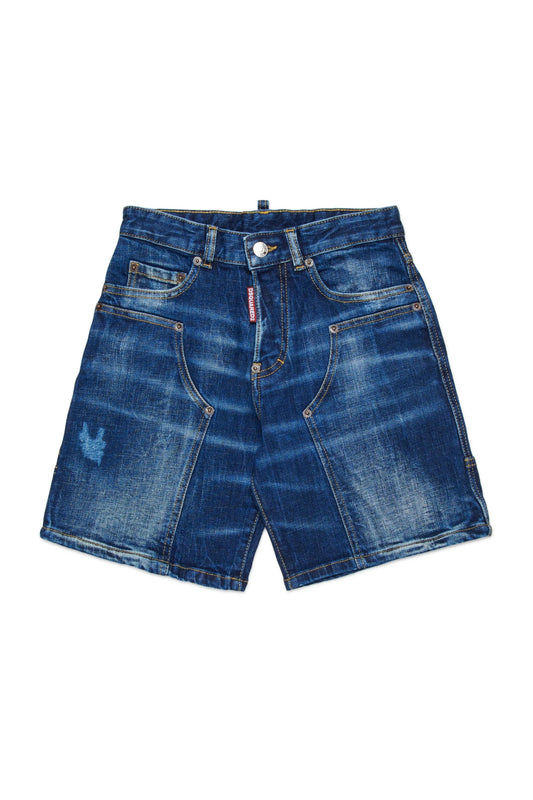 SHORTS IN DENIM BLU SCURO DSQUARED2 - Angel Luxury