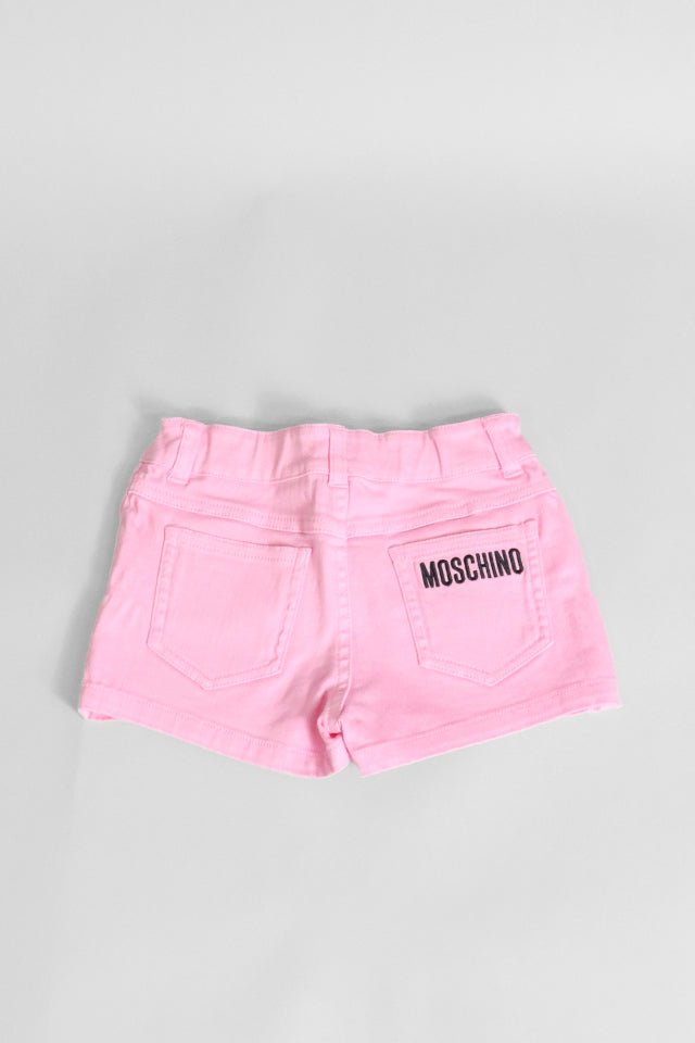 Shorts in denim Moschino rosa - Angel Luxury