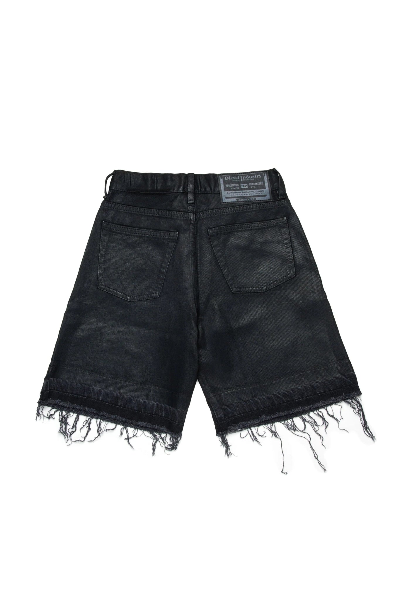 SHORTS IN DENIM NERO DIESEL - Angel Luxury