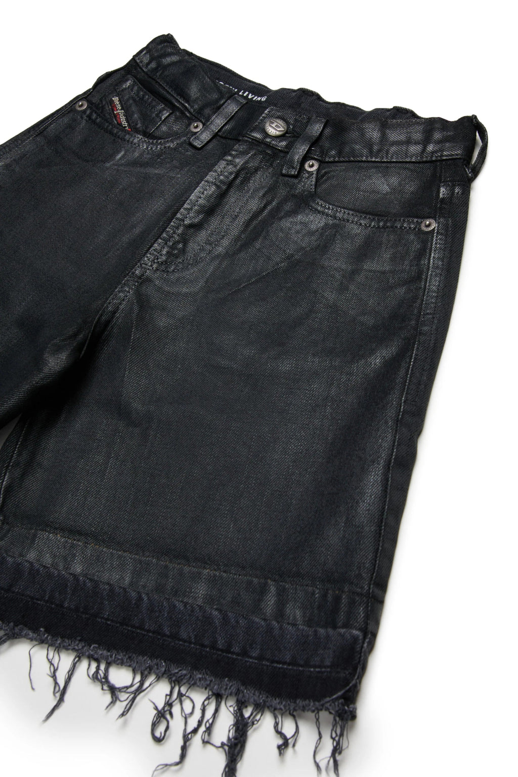 SHORTS IN DENIM NERO DIESEL - Angel Luxury