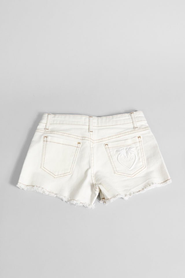 Shorts in denim Pinko bianco - Angel Luxury