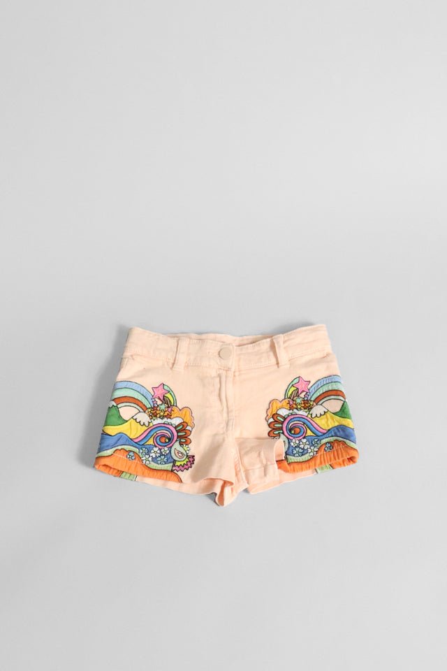 Shorts in denim stellaMcCartney rosa pesca - Angel Luxury