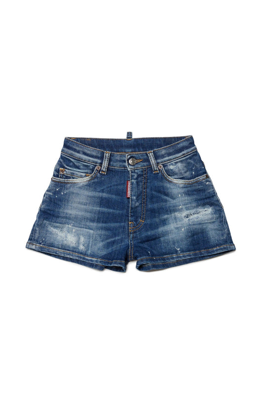 SHORTS IN DENIM STRAPPATO DSQUARED2 - Angel Luxury