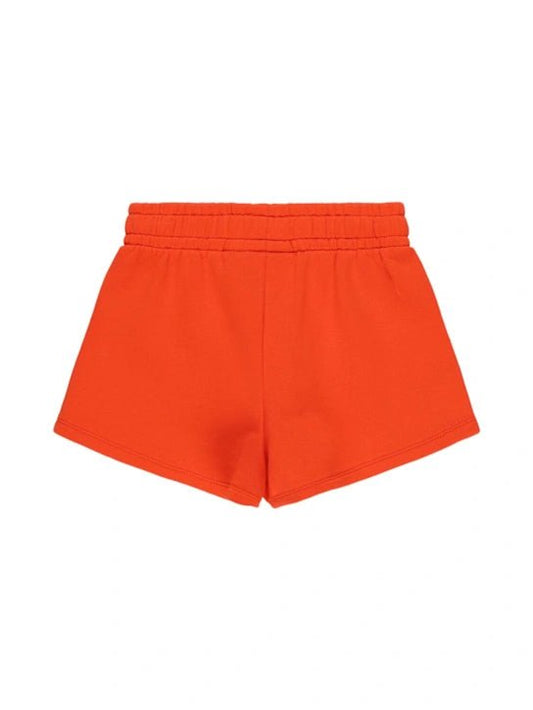 SHORTS IN FELPA ARANCIO CON NOTA MUSICALE MINI RODINI - Angel Luxury