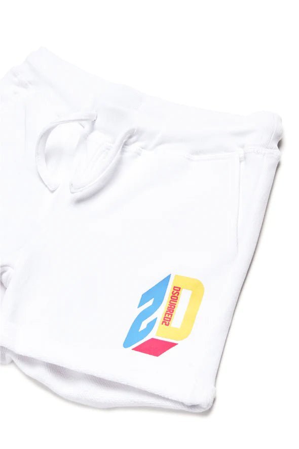 SHORTS IN FELPA CON LOGO TRIDIMENZIONALE DSQUARED2 - Angel Luxury