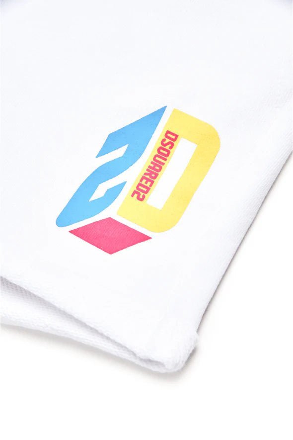 SHORTS IN FELPA CON LOGO TRIDIMENZIONALE DSQUARED2 - Angel Luxury