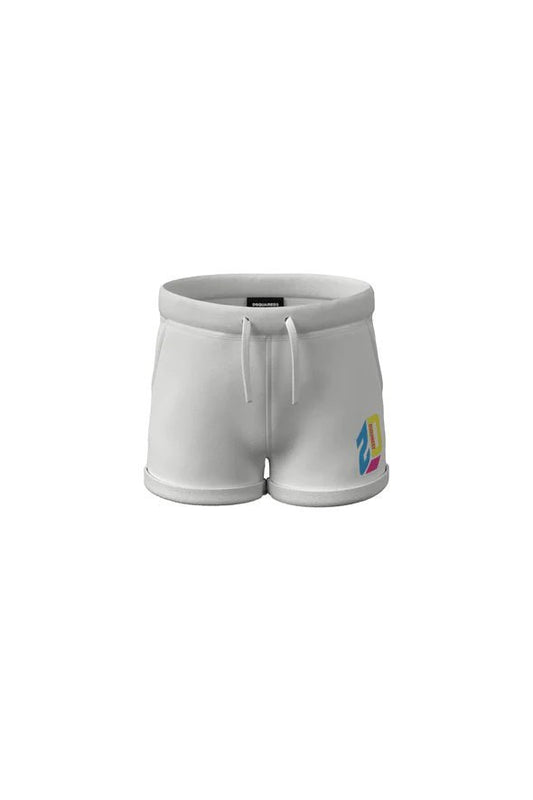 SHORTS IN FELPA CON LOGO TRIDIMENZIONALE DSQUARED2 - Angel Luxury