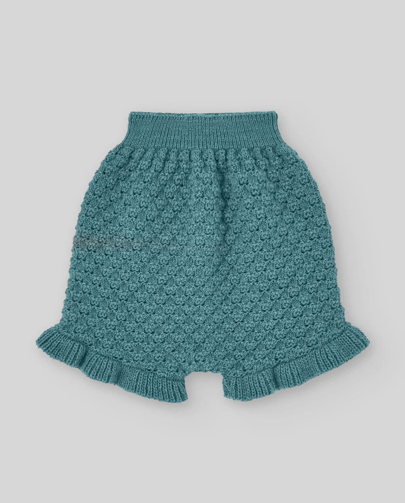 SHORTS IN LANA VERDE ABETO PAZ RODRIGUEZ - Angel Luxury