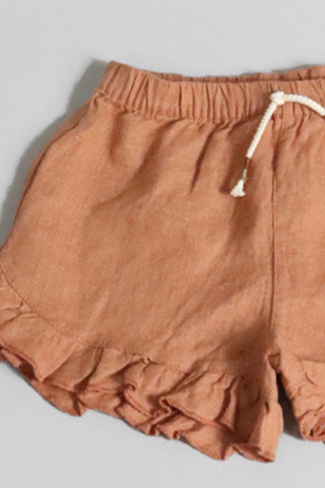 Shorts in lino Play Up mattone - Angel Luxury