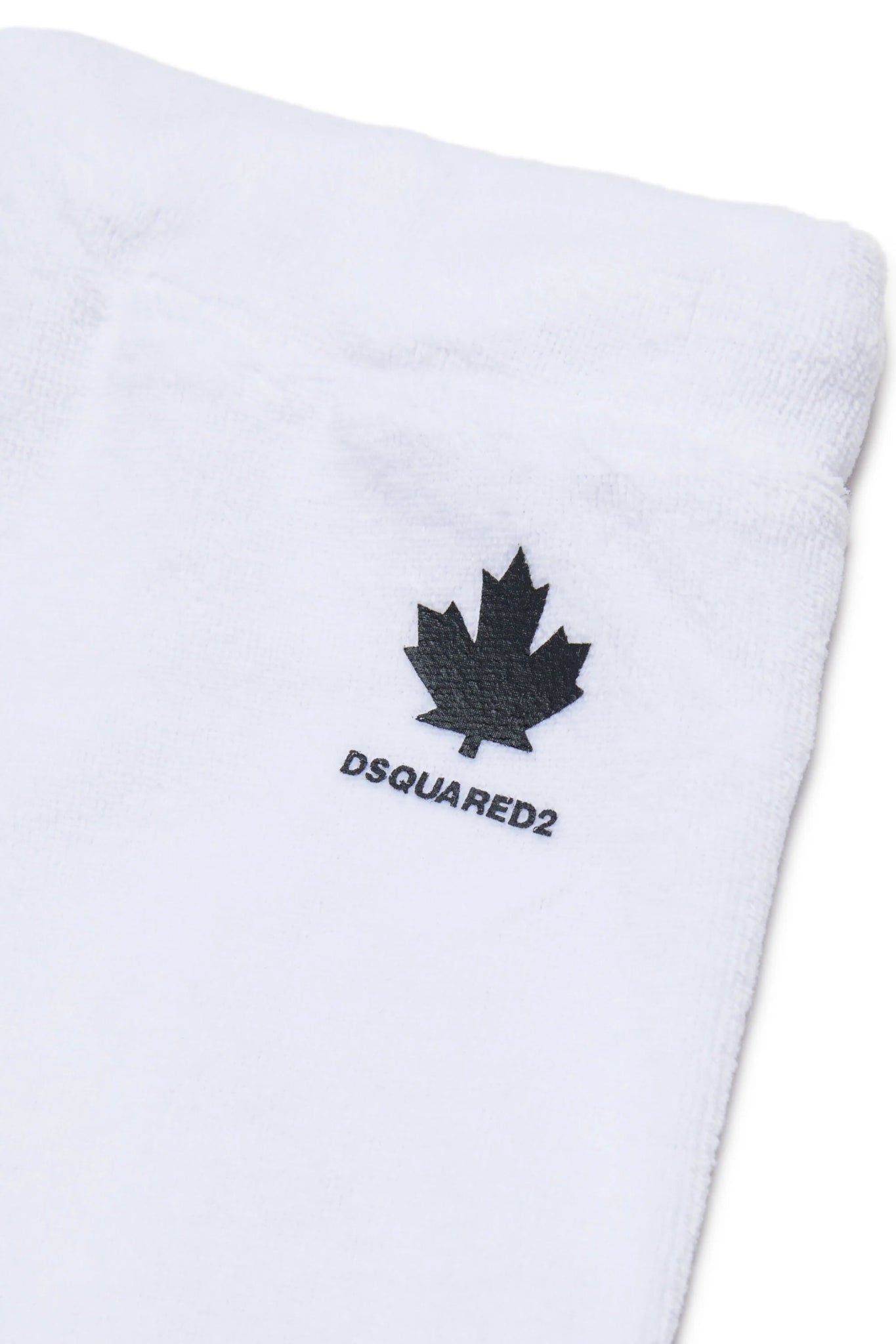 SHORTS IN SPUGNA BIANCO CON BANDA LATERALE DSQUARED2 - Angel Luxury