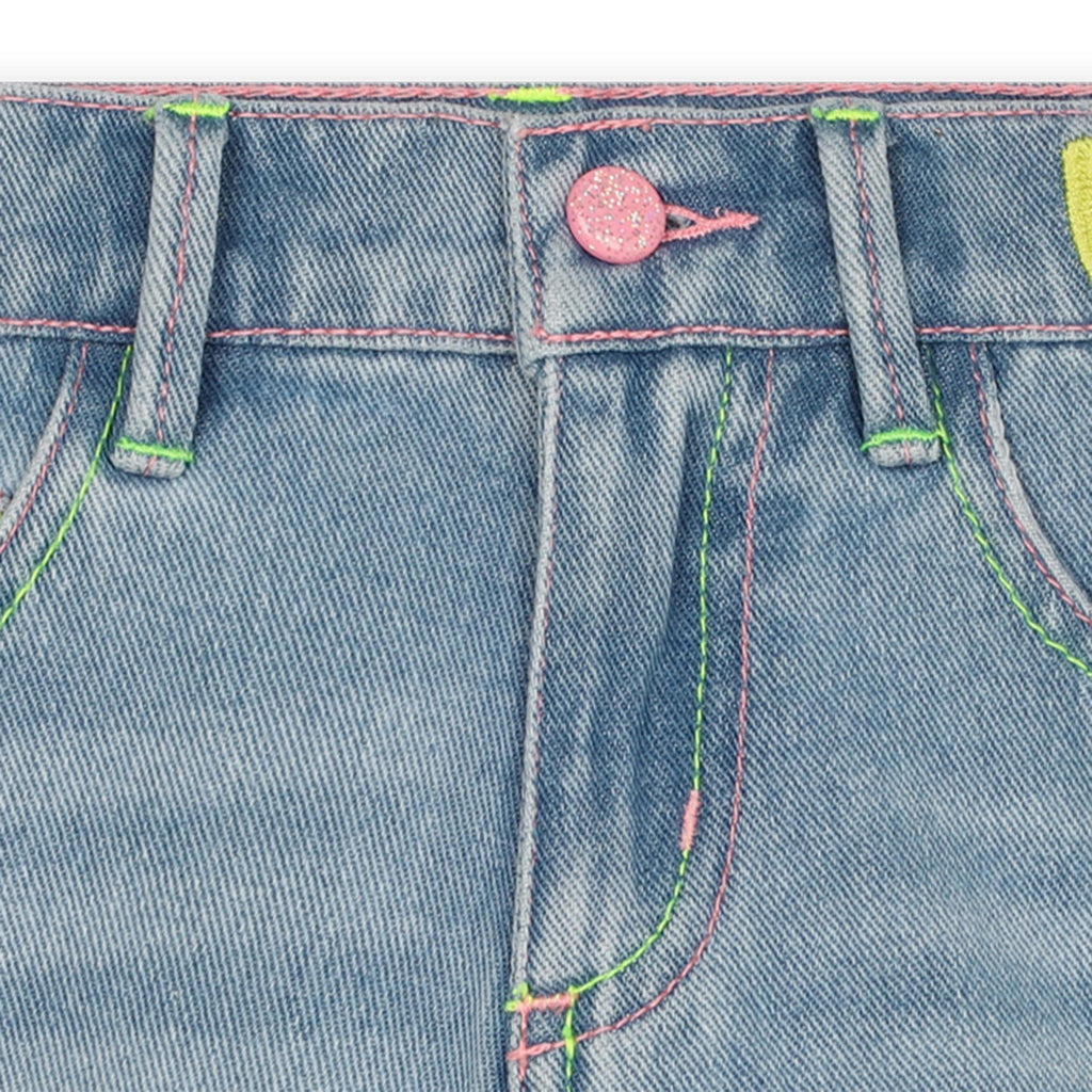 SHORTS JEANS COTONE RICAMATO BILLIEBLUSH - Angel Luxury