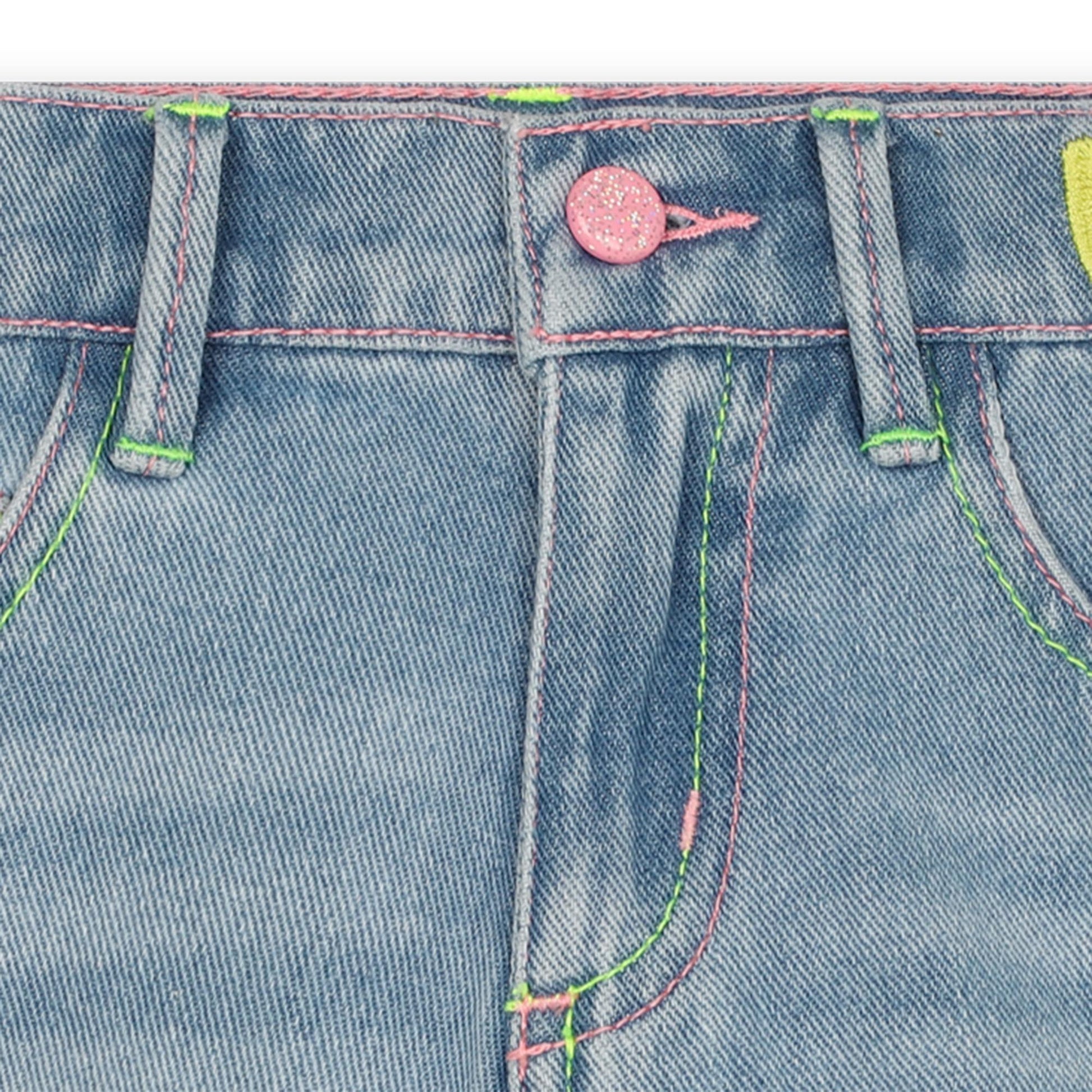 SHORTS JEANS COTONE RICAMATO BILLIEBLUSH - Angel Luxury