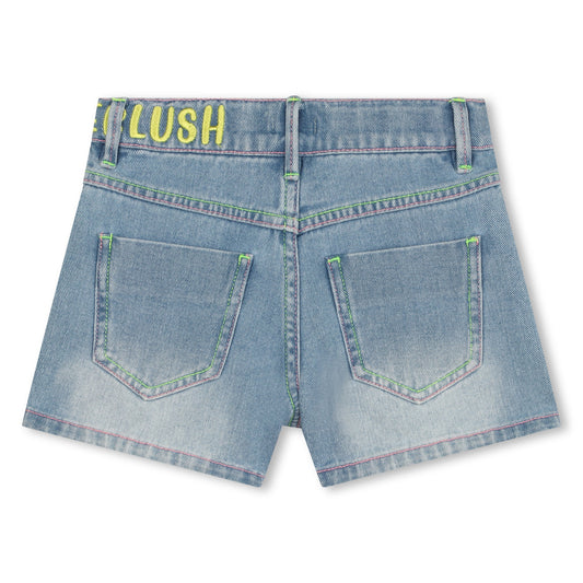 SHORTS JEANS COTONE RICAMATO BILLIEBLUSH - Angel Luxury