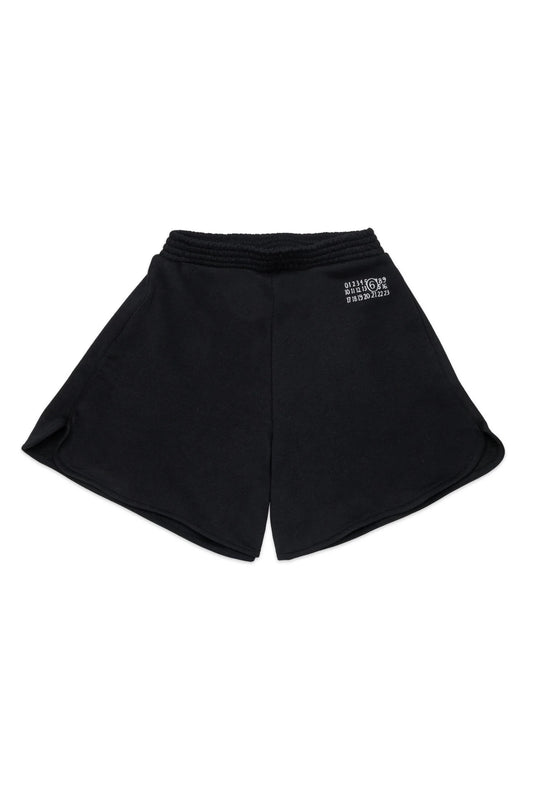 SHORTS NERO CON LOGO BINACO MAISON MARGIELA - Angel Luxury
