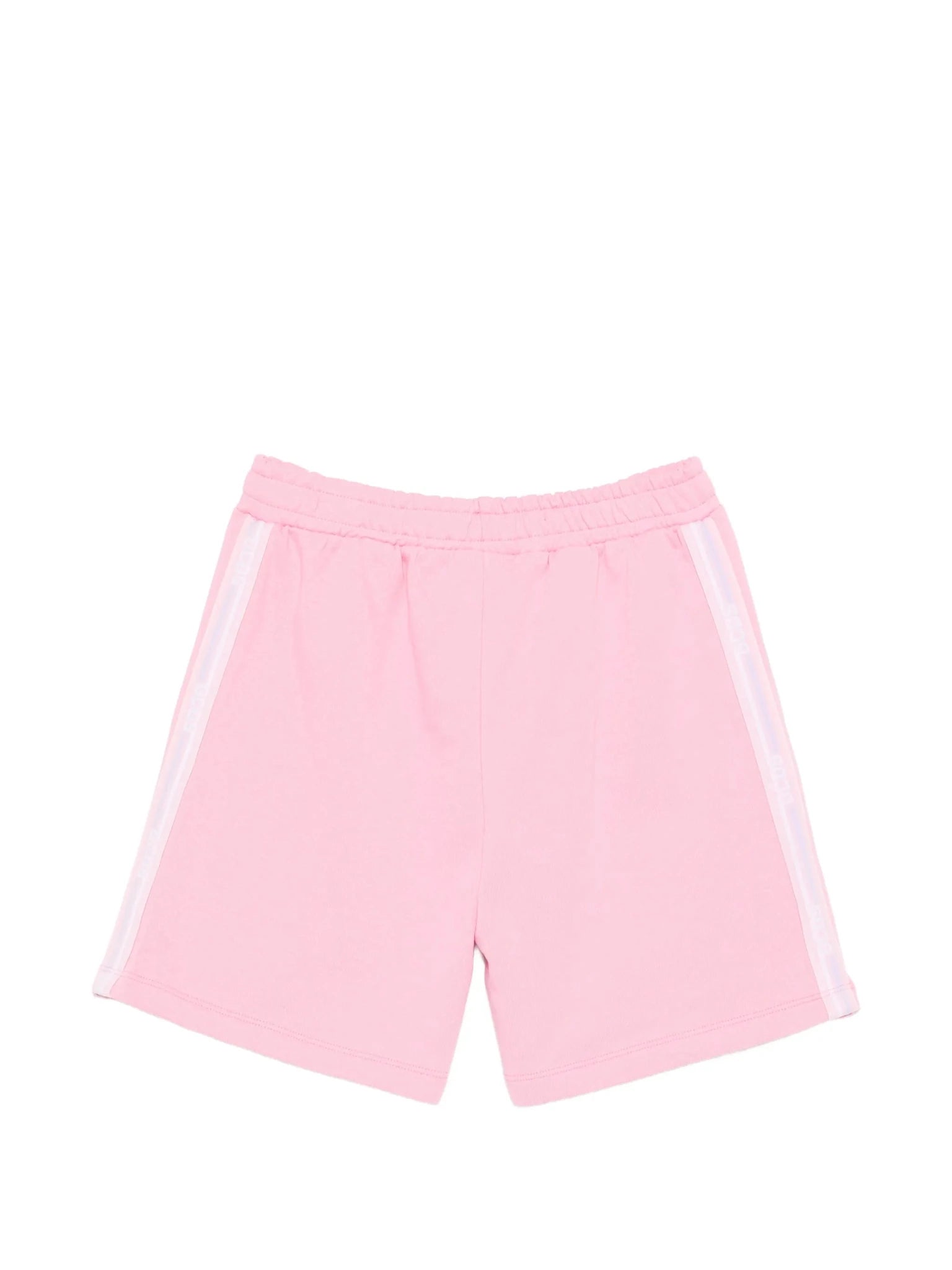 SHORTS ROSA CON BANDE AI LATI LOGATO GCDS - Angel Luxury