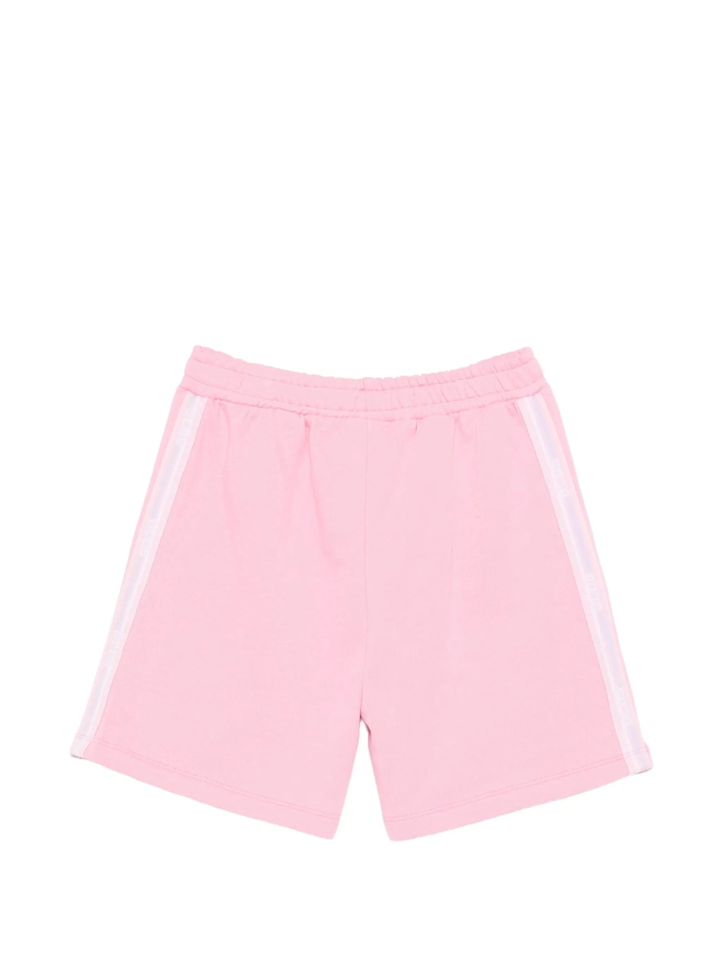 SHORTS ROSA CON BANDE AI LATI LOGATO GCDS - Angel Luxury