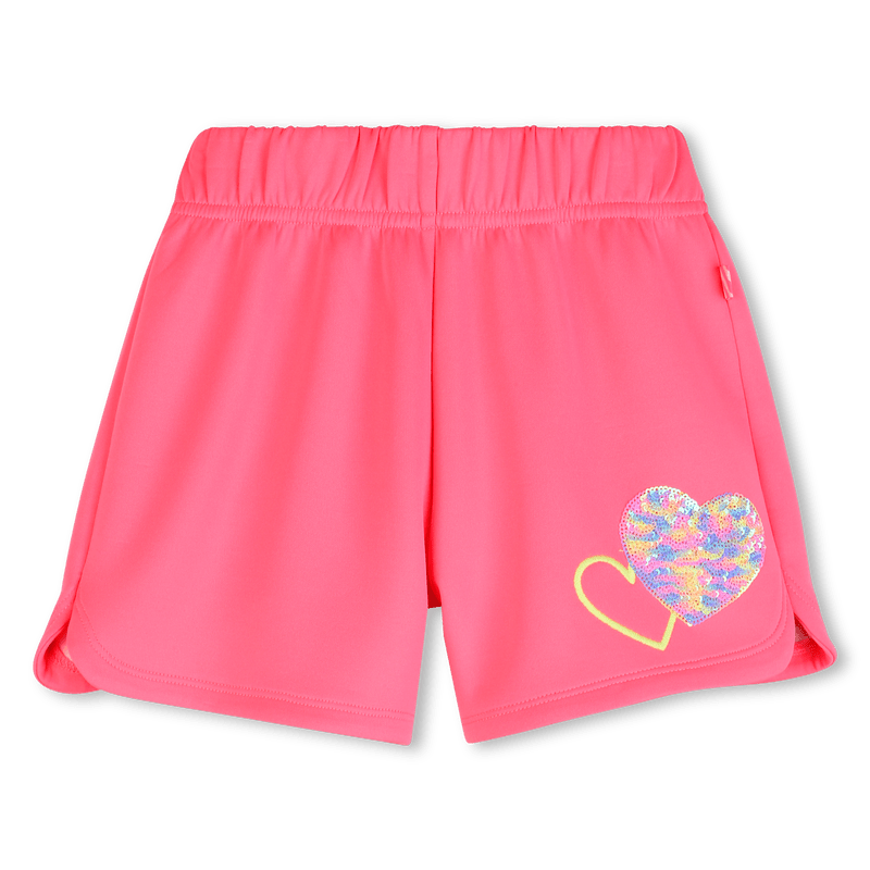 SHORTS ROSA CON CUORE IN PAILLETTES BILLIEBLUSH - Angel Luxury
