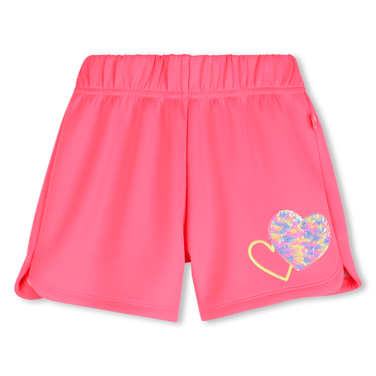 SHORTS ROSA CON CUORE IN PAILLETTES BILLIEBLUSH - Angel Luxury