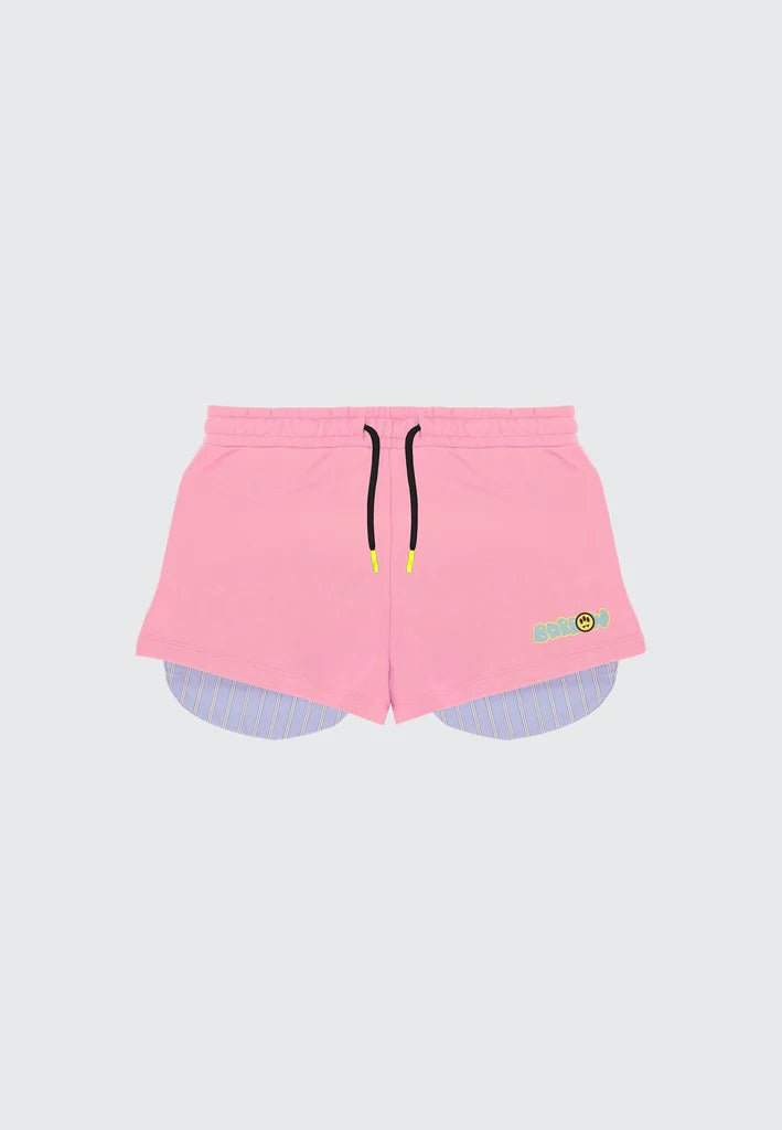 SHORTS ROSA CON LOGO BARROW - Angel Luxury