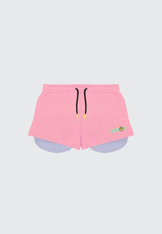 SHORTS ROSA CON LOGO BARROW - Angel Luxury