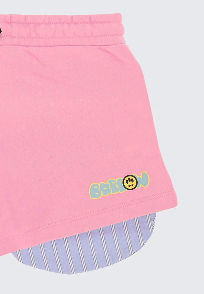 SHORTS ROSA CON LOGO BARROW - Angel Luxury