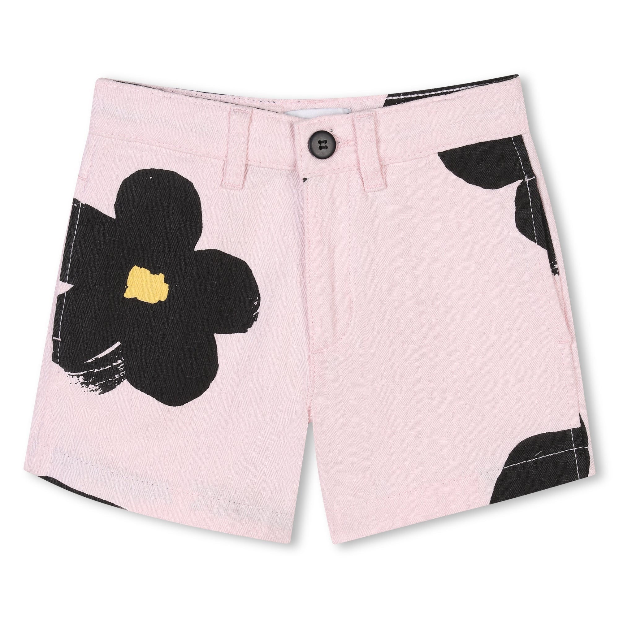 SHORTS ROSA CON MARGHERITE NERE MARC JACOBS - Angel Luxury