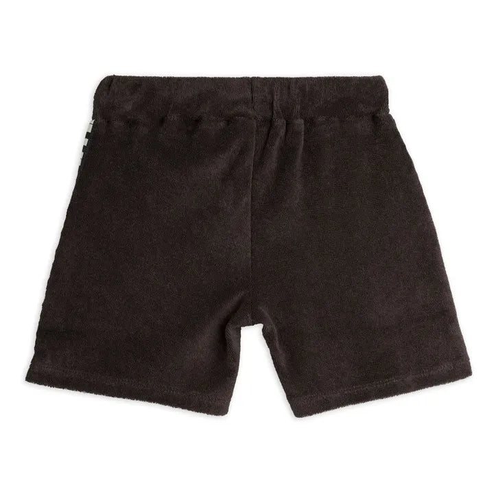 SHORTS SPUGNA GRIGIO CON PIANOFORTE MINI RODINI - Angel Luxury