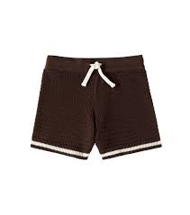 SHORTS UNCINETTO MARRONE MINI RODINI - Angel Luxury