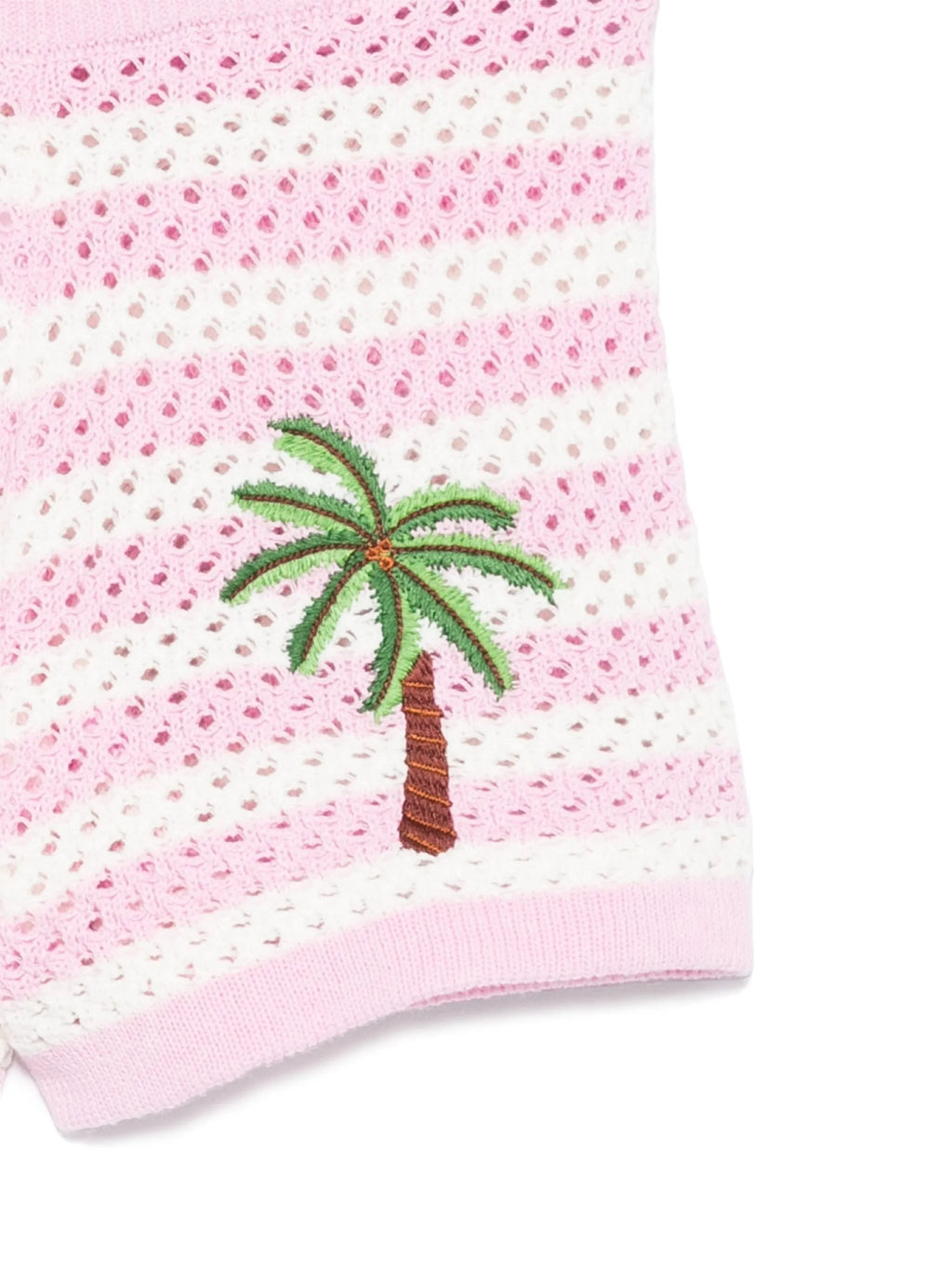 SHORTS UNCINETTO ROSA BIANCO CON PALME MC2 SAINT BARTH - Angel Luxury