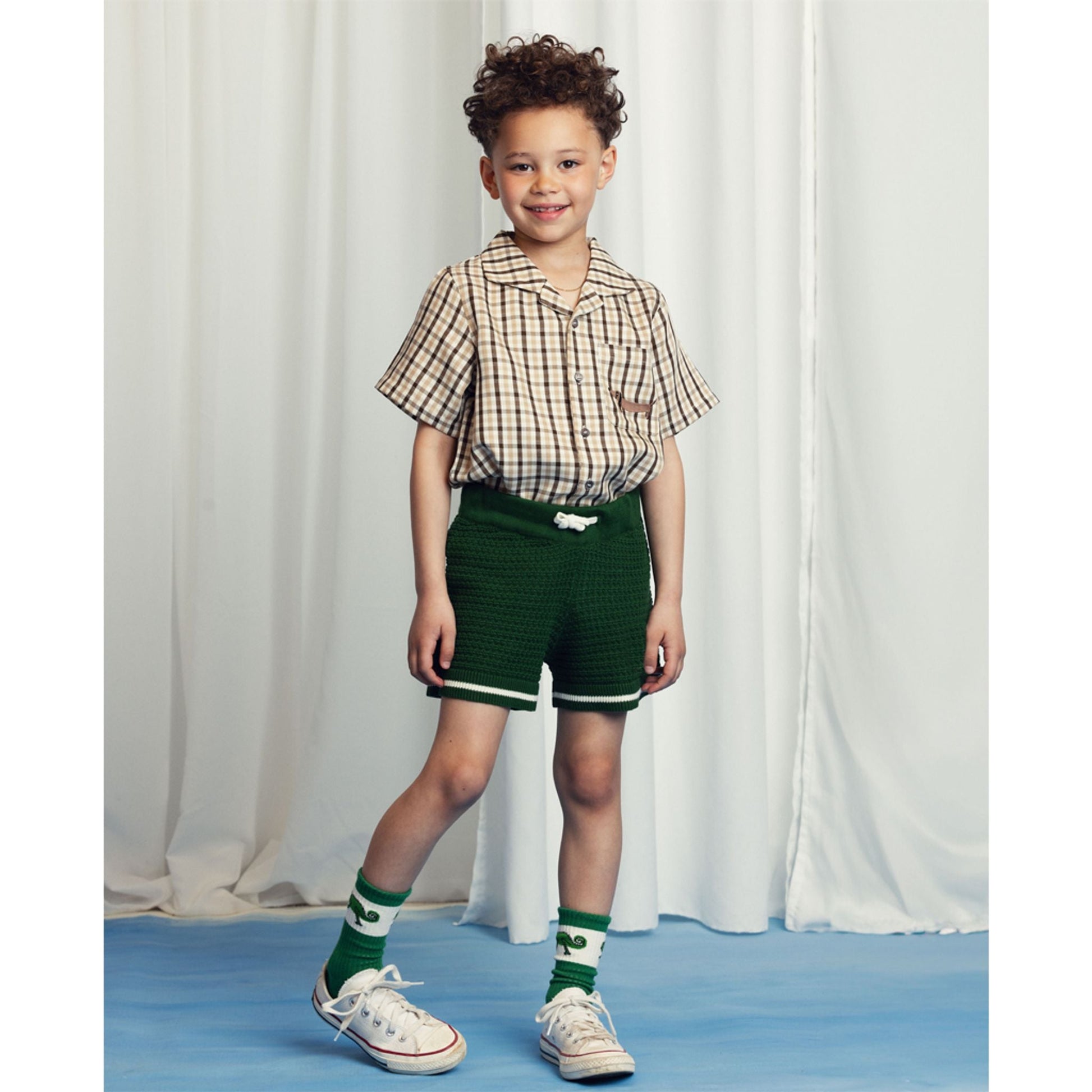 SHORTS UNCINETTO VERDE MINI RODINI - Angel Luxury